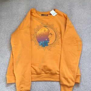 Yellow Fifth Sun Moon Sweater
